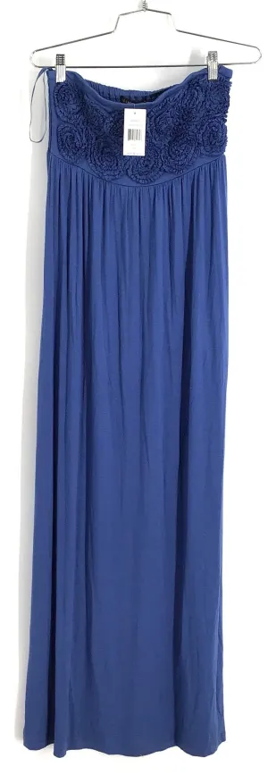 NWT Design History Women's Breezy Blue Strapless Maxi Dress - Size M