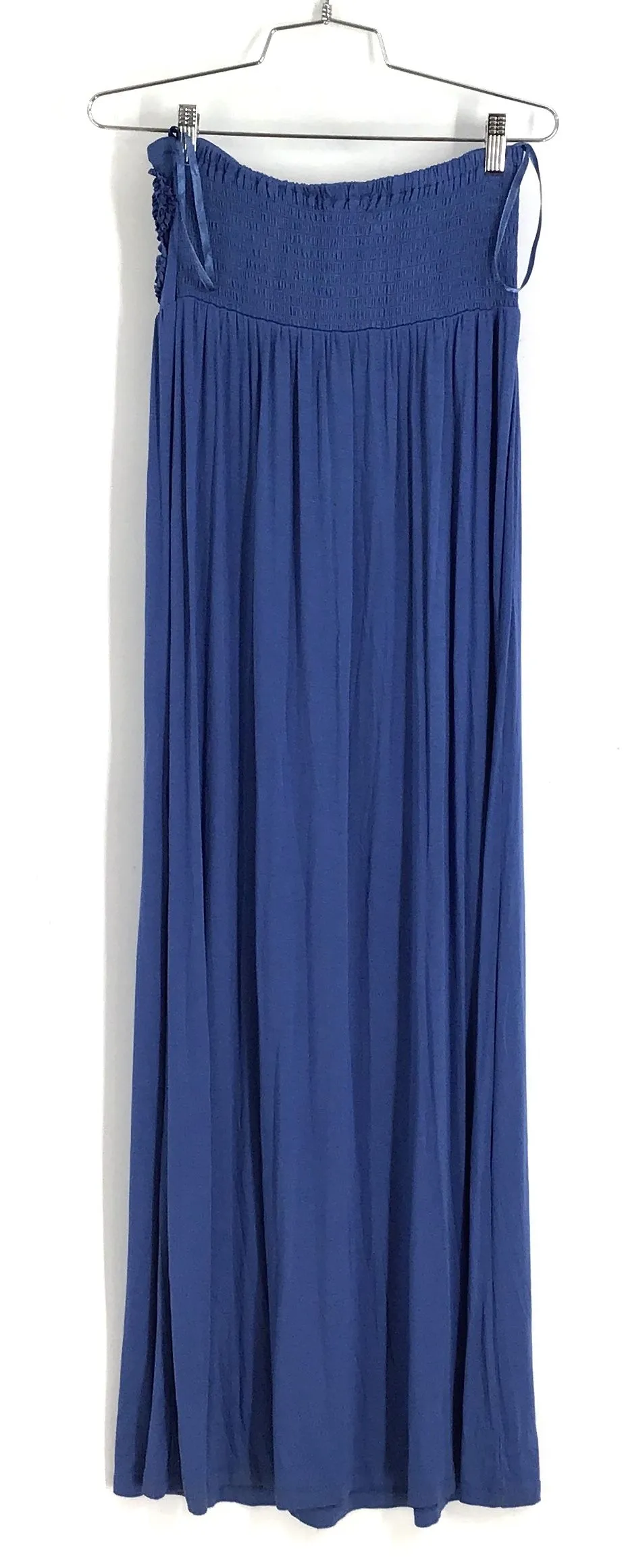 NWT Design History Women's Breezy Blue Strapless Maxi Dress - Size M