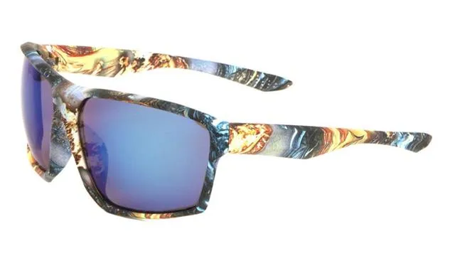 Oversized Sports Wrap Surfer skateboarding Graffiti Street Sunglasses