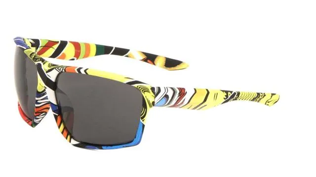 Oversized Sports Wrap Surfer skateboarding Graffiti Street Sunglasses