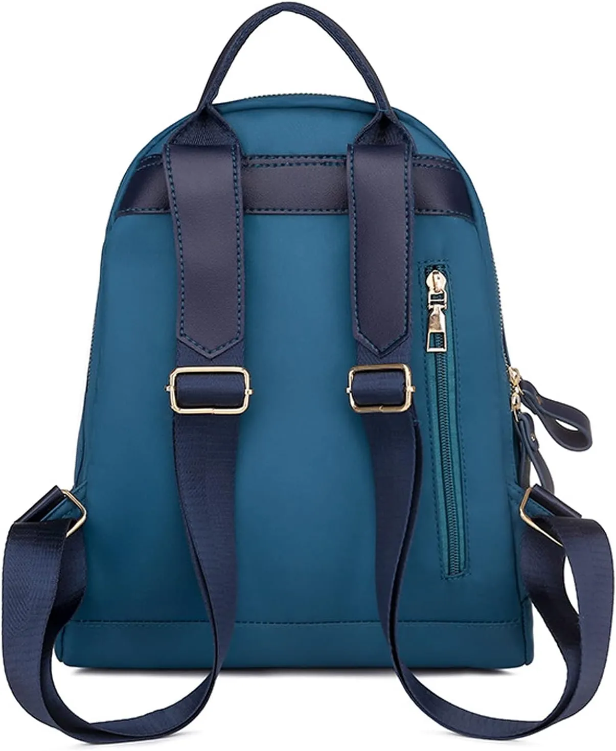 Oxford cloth women's backpack, simple large-capacity women's bags, casual travel lightweight backpacks (Blue)
