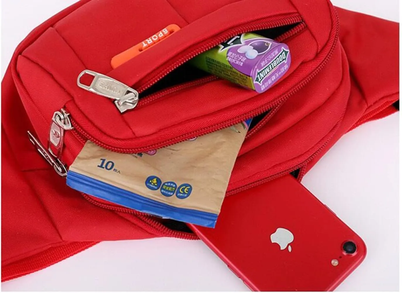 PacificPlex Womens Unisex Nylon Canvas Fanny Pack Waist Money Wallet Belt Travel Hiking Bag Secure Everywhere Theme Park Festival Hip Pouch For Essentials