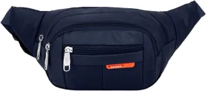 PacificPlex Womens Unisex Nylon Canvas Fanny Pack Waist Money Wallet Belt Travel Hiking Bag Secure Everywhere Theme Park Festival Hip Pouch For Essentials