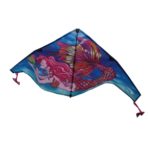 Pink Mermaid Nylon Delta Kite