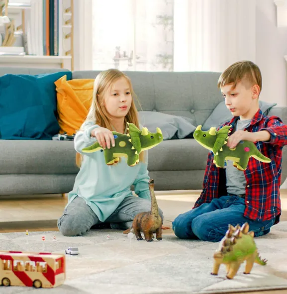 Plush Toy - Triceratops Green