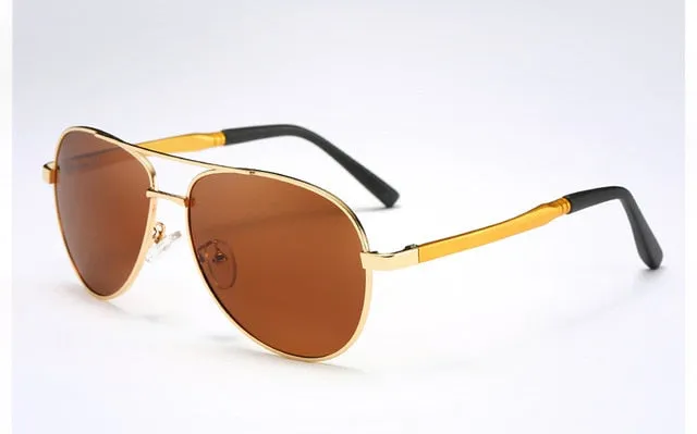 Polarized Aviator Style Sunglasses uV Resistant Silicone Nosepads