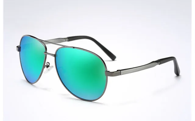 Polarized Aviator Style Sunglasses uV Resistant Silicone Nosepads