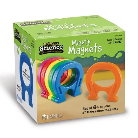 Primary Science™ Horseshoe-Shaped Magnets, Set of 6