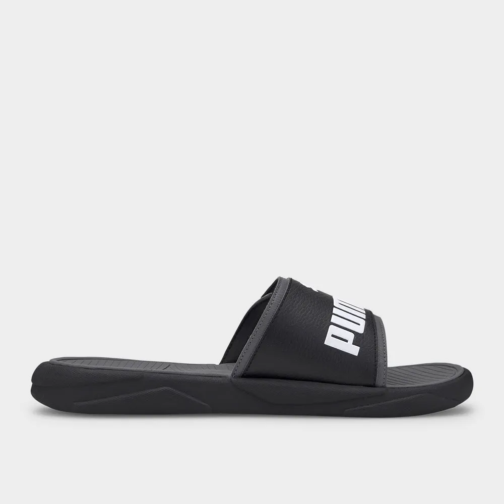 Puma Mens Royalcat Comfort Slide Black/White _ 182157 _ Black