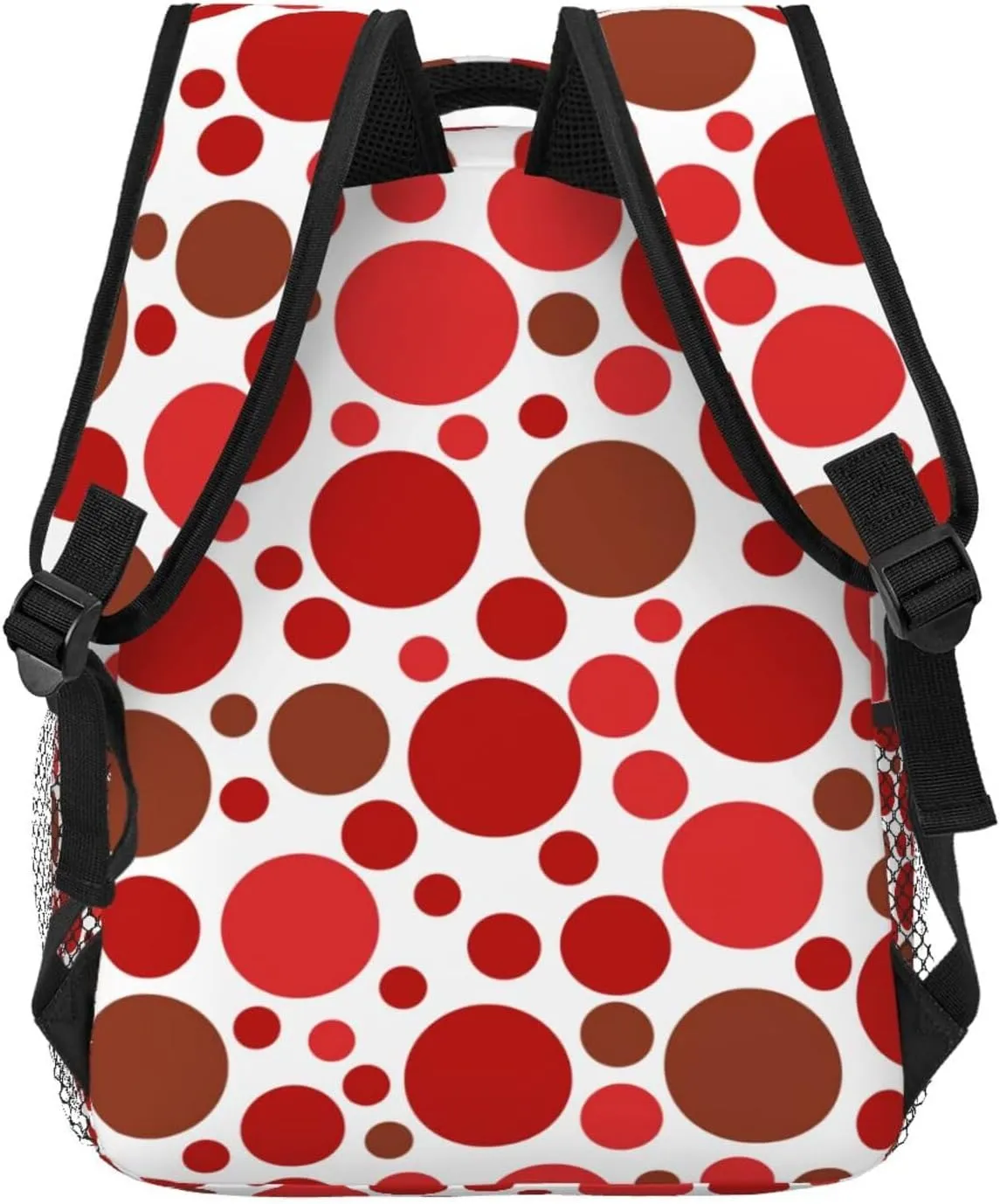 Rainbow Polka Dot Backpack,Cute Bookbags Laptop Bag Shoulder Bags Travel Hiking Camping Daypack for Men Women