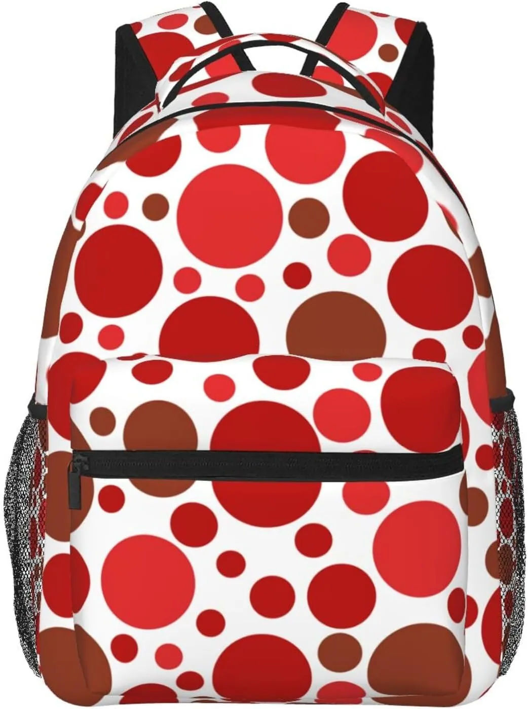 Rainbow Polka Dot Backpack,Cute Bookbags Laptop Bag Shoulder Bags Travel Hiking Camping Daypack for Men Women
