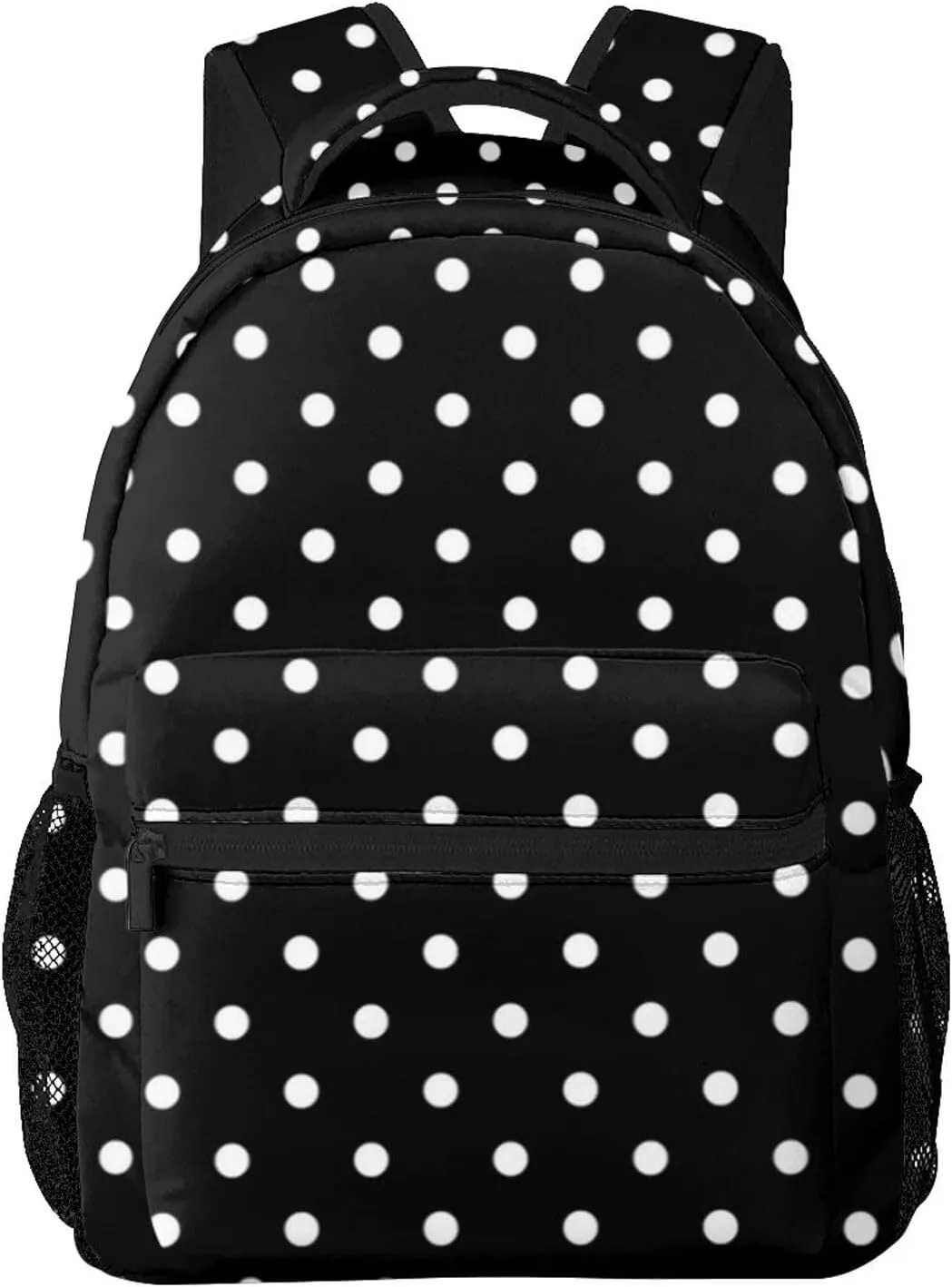 Rainbow Polka Dot Backpack,Cute Bookbags Laptop Bag Shoulder Bags Travel Hiking Camping Daypack for Men Women