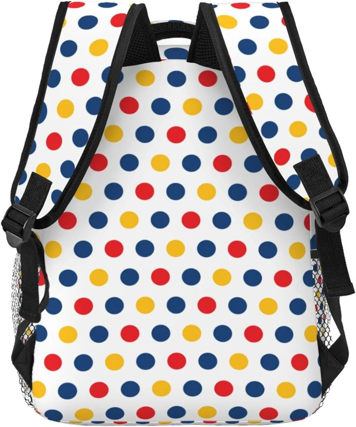 Rainbow Polka Dot Backpack,Cute Bookbags Laptop Bag Shoulder Bags Travel Hiking Camping Daypack for Men Women