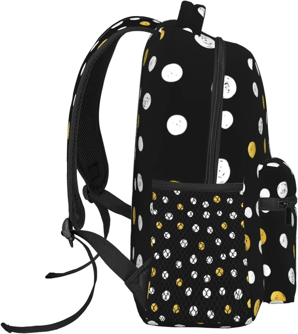Rainbow Polka Dot Backpack,Cute Bookbags Laptop Bag Shoulder Bags Travel Hiking Camping Daypack for Men Women