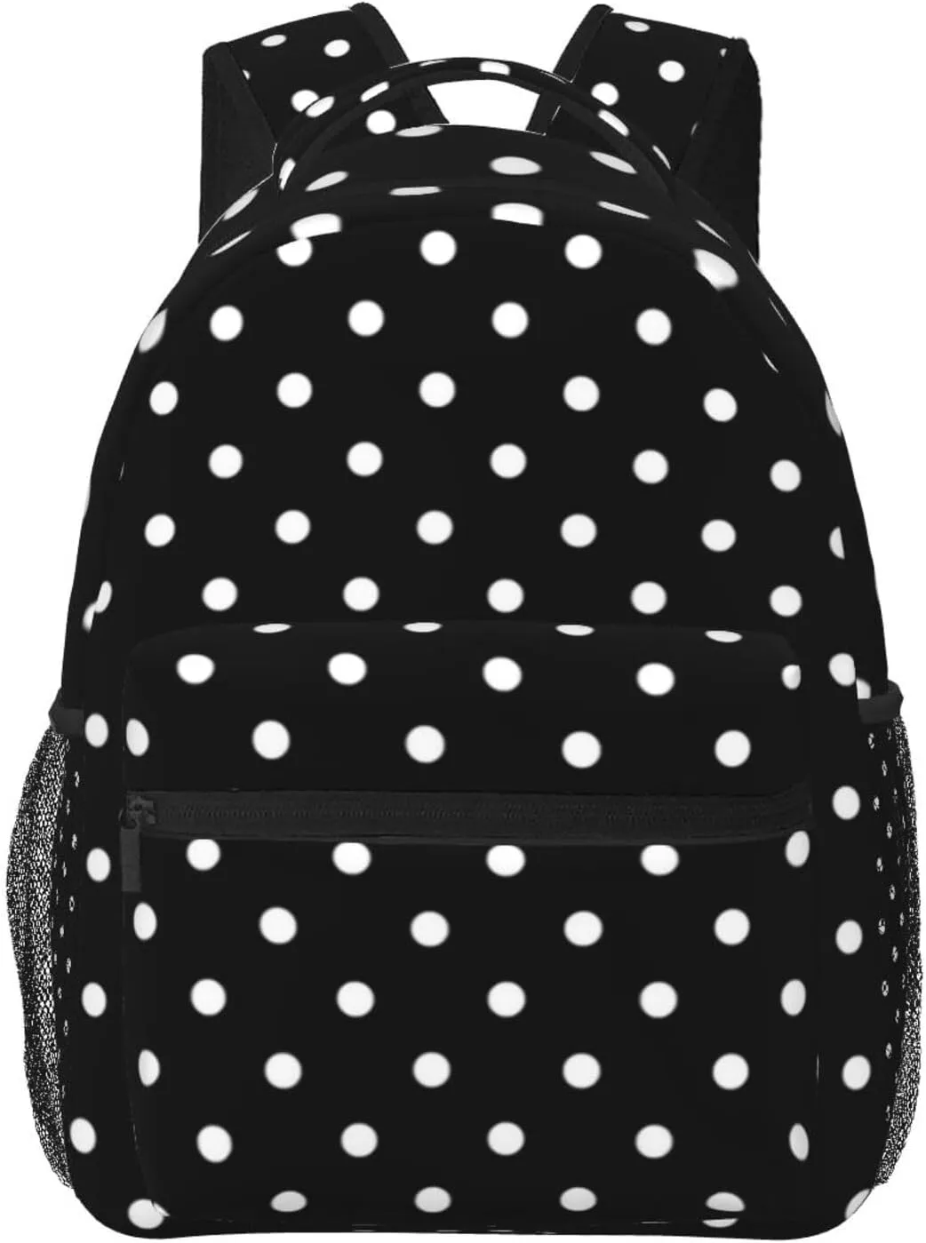 Rainbow Polka Dot Backpack,Cute Bookbags Laptop Bag Shoulder Bags Travel Hiking Camping Daypack for Men Women