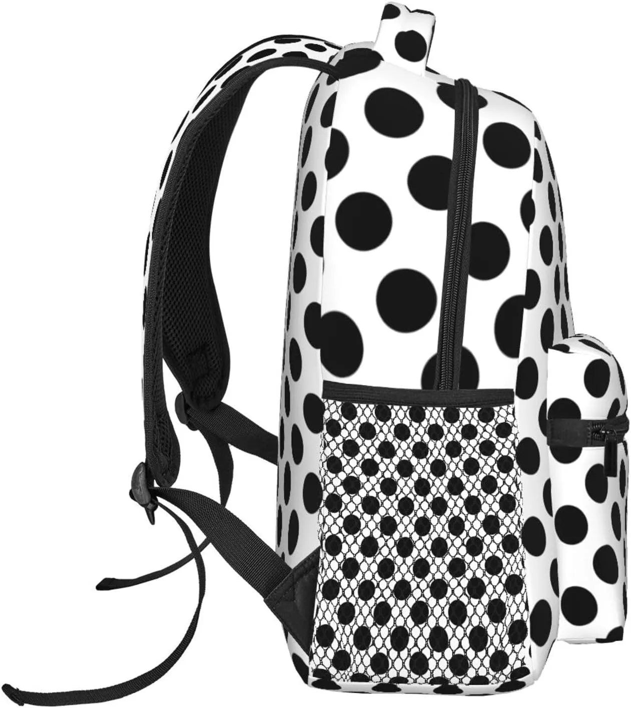 Rainbow Polka Dot Backpack,Cute Bookbags Laptop Bag Shoulder Bags Travel Hiking Camping Daypack for Men Women