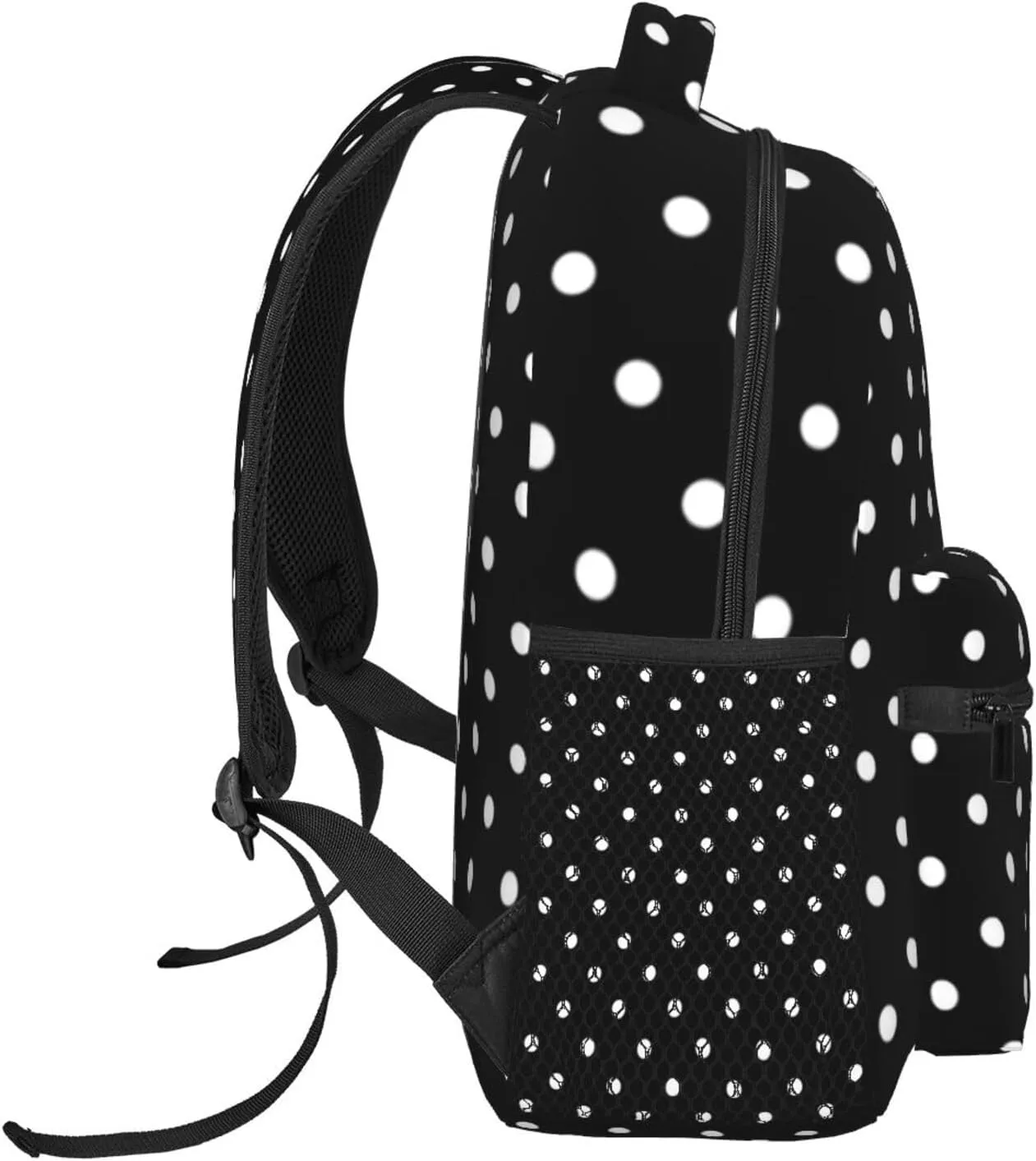 Rainbow Polka Dot Backpack,Cute Bookbags Laptop Bag Shoulder Bags Travel Hiking Camping Daypack for Men Women