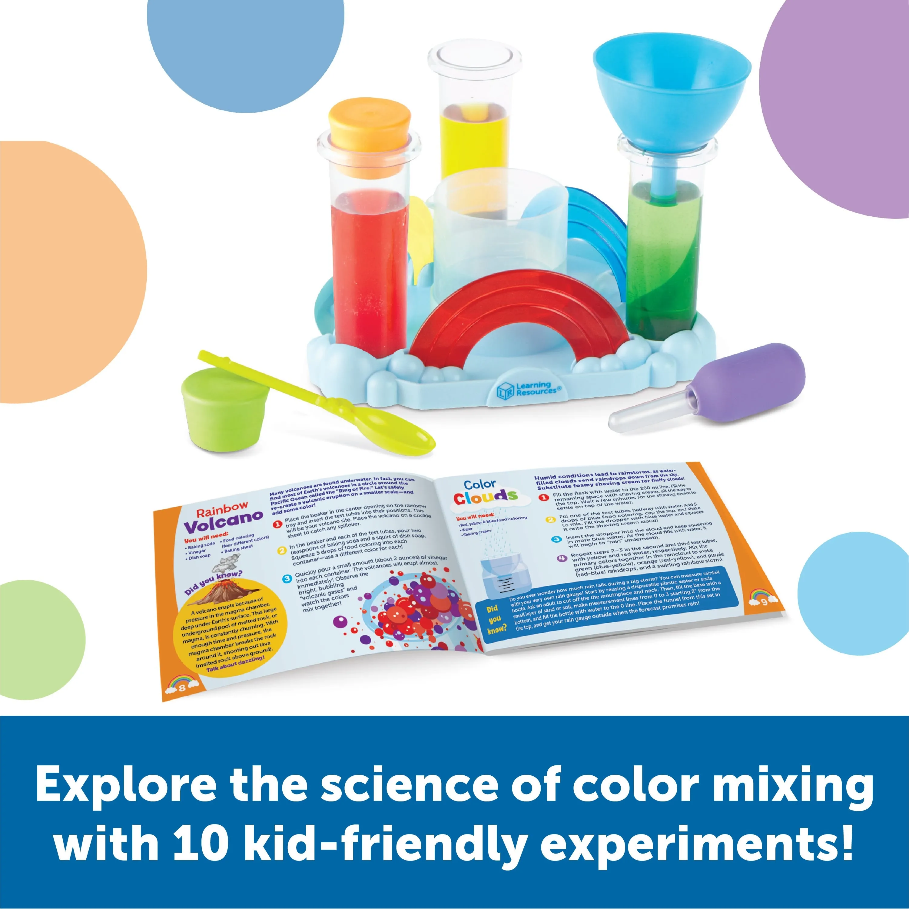Rainbow Reactions Preschool Science Lab