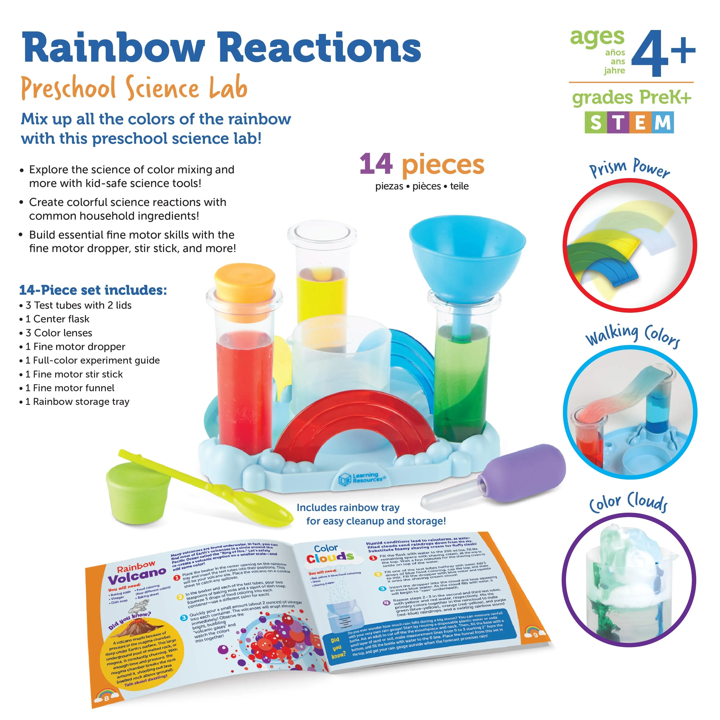 Rainbow Reactions Preschool Science Lab