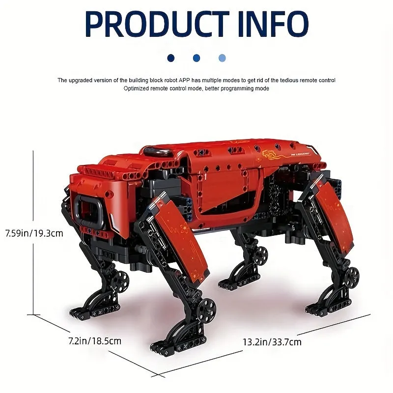 RC Motorized Big Dog Robot Build Play  Gift