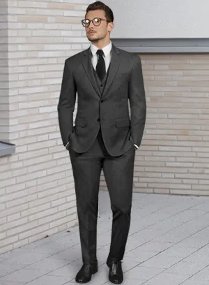Reda Worsted Dark Gray Pure Wool Suit