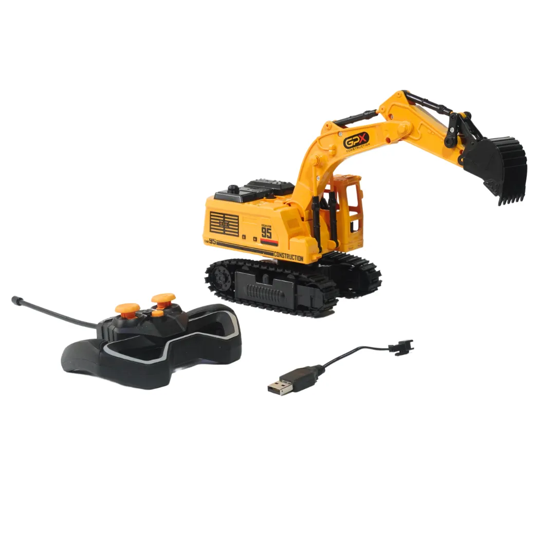 Remote Control Excavator Toy 6 Channel Rc Excavator Truck