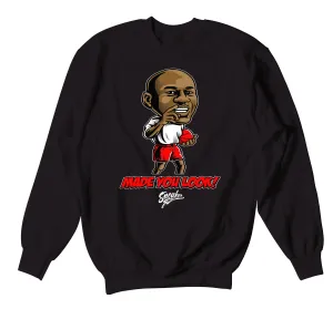 Retro 4 Fire Red Made You Look Sweater