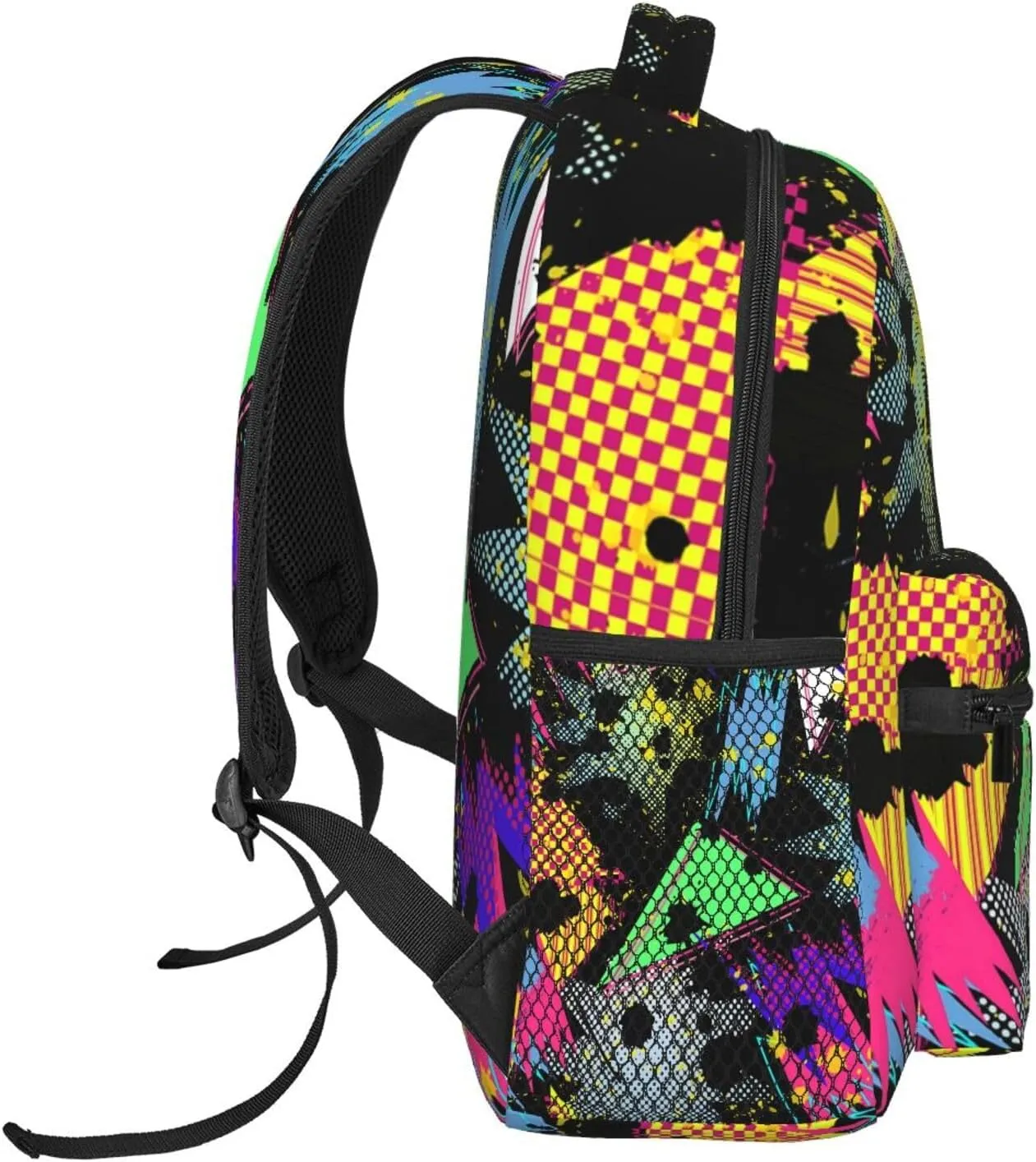 Retro 80s 90s Backpack,Cute Bookbags Laptop Bag Shoulder Bags Travel Hiking Camping Daypack for Men Women