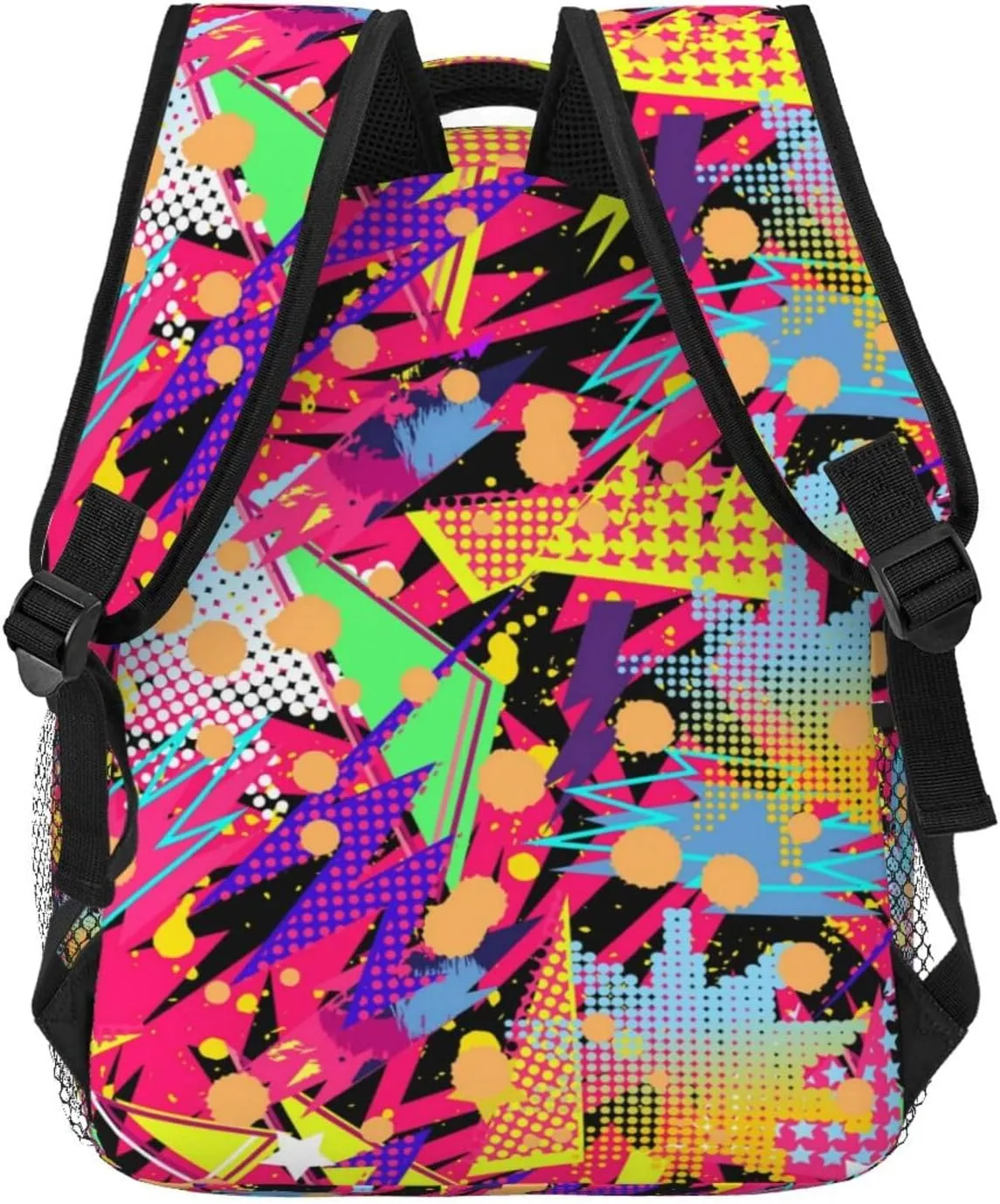 Retro 80s 90s Backpack,Cute Bookbags Laptop Bag Shoulder Bags Travel Hiking Camping Daypack for Men Women