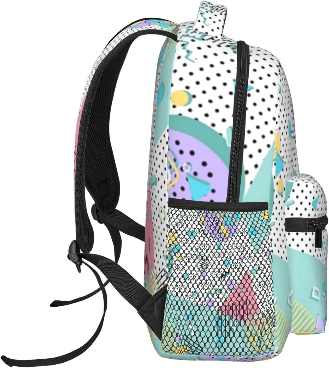 Retro 80s 90s Backpack,Cute Bookbags Laptop Bag Shoulder Bags Travel Hiking Camping Daypack for Men Women