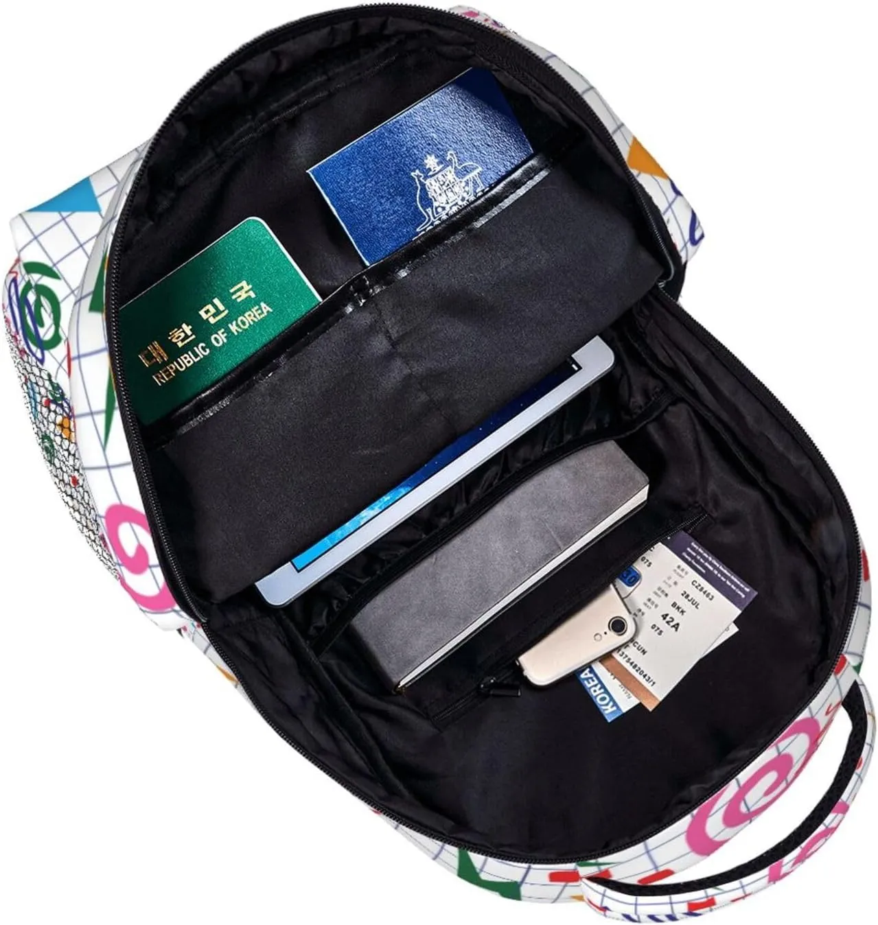 Retro 80s 90s Backpack,Cute Bookbags Laptop Bag Shoulder Bags Travel Hiking Camping Daypack for Men Women