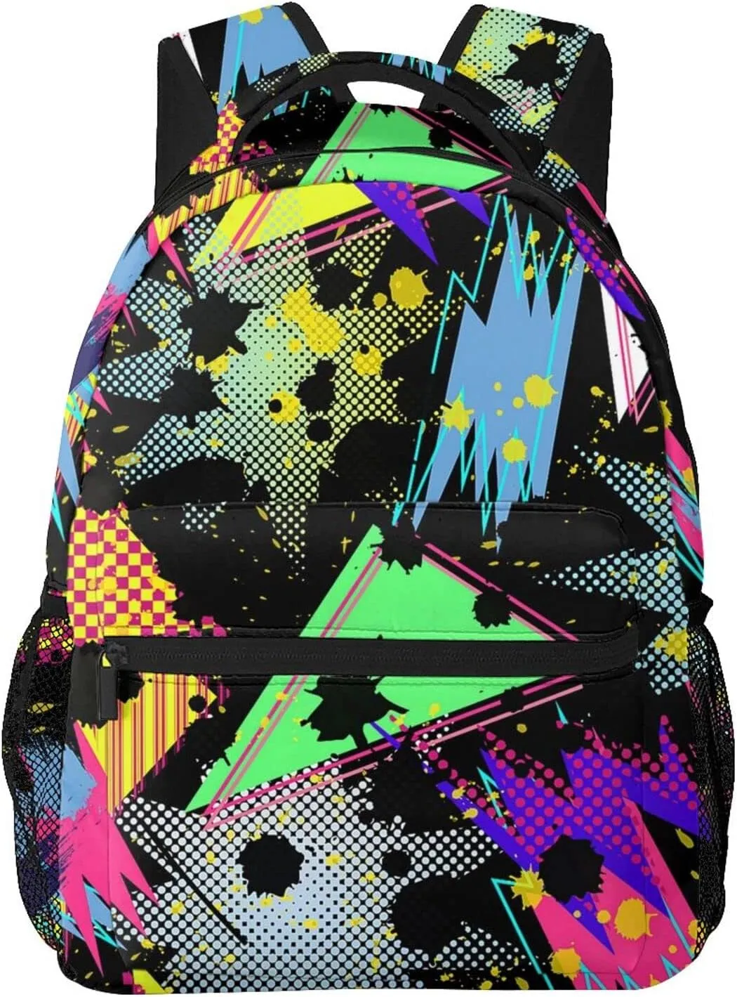 Retro 80s 90s Backpack,Cute Bookbags Laptop Bag Shoulder Bags Travel Hiking Camping Daypack for Men Women
