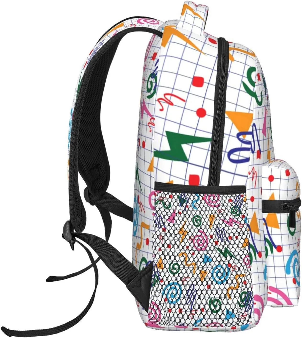 Retro 80s 90s Backpack,Cute Bookbags Laptop Bag Shoulder Bags Travel Hiking Camping Daypack for Men Women