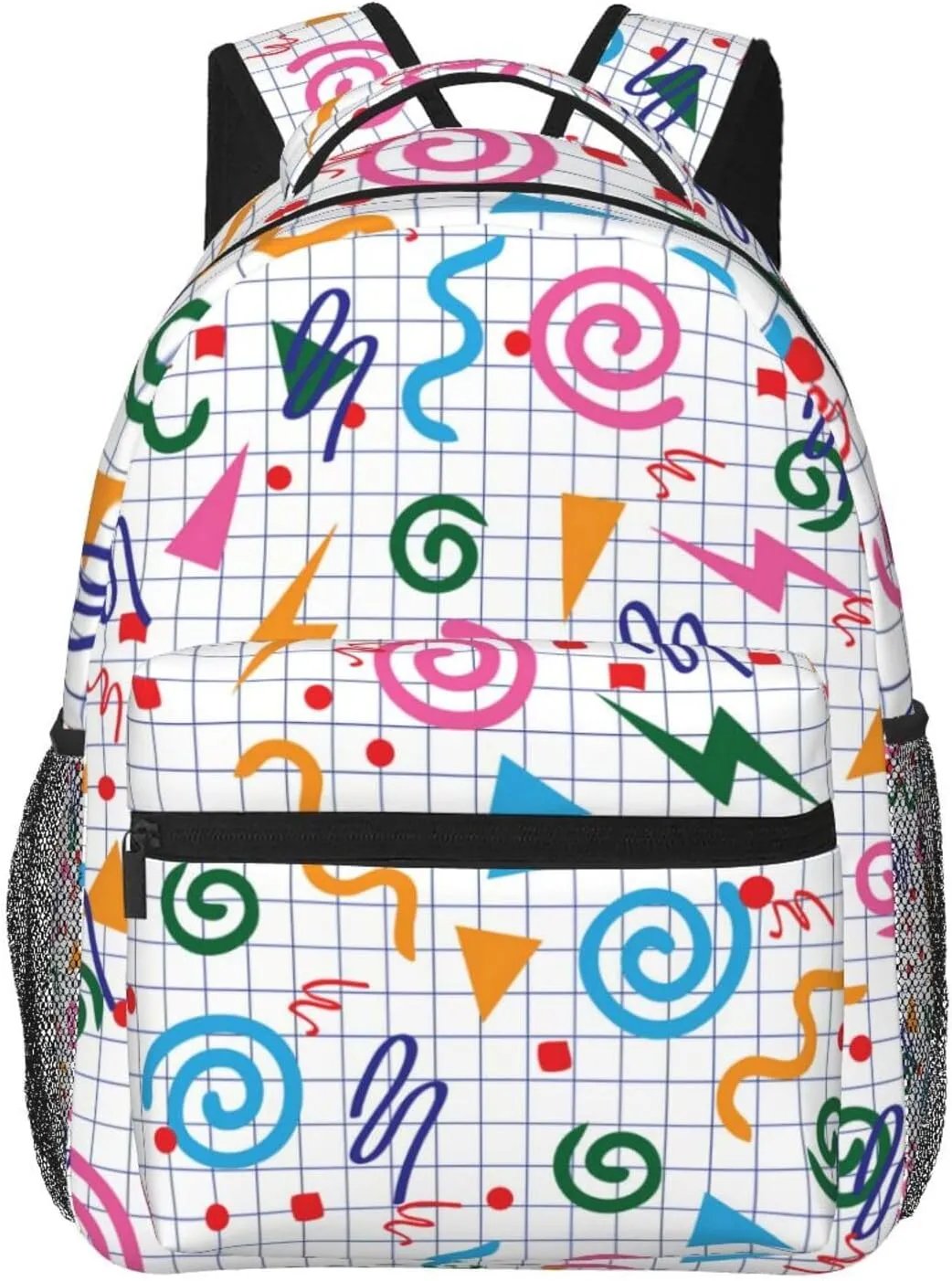 Retro 80s 90s Backpack,Cute Bookbags Laptop Bag Shoulder Bags Travel Hiking Camping Daypack for Men Women