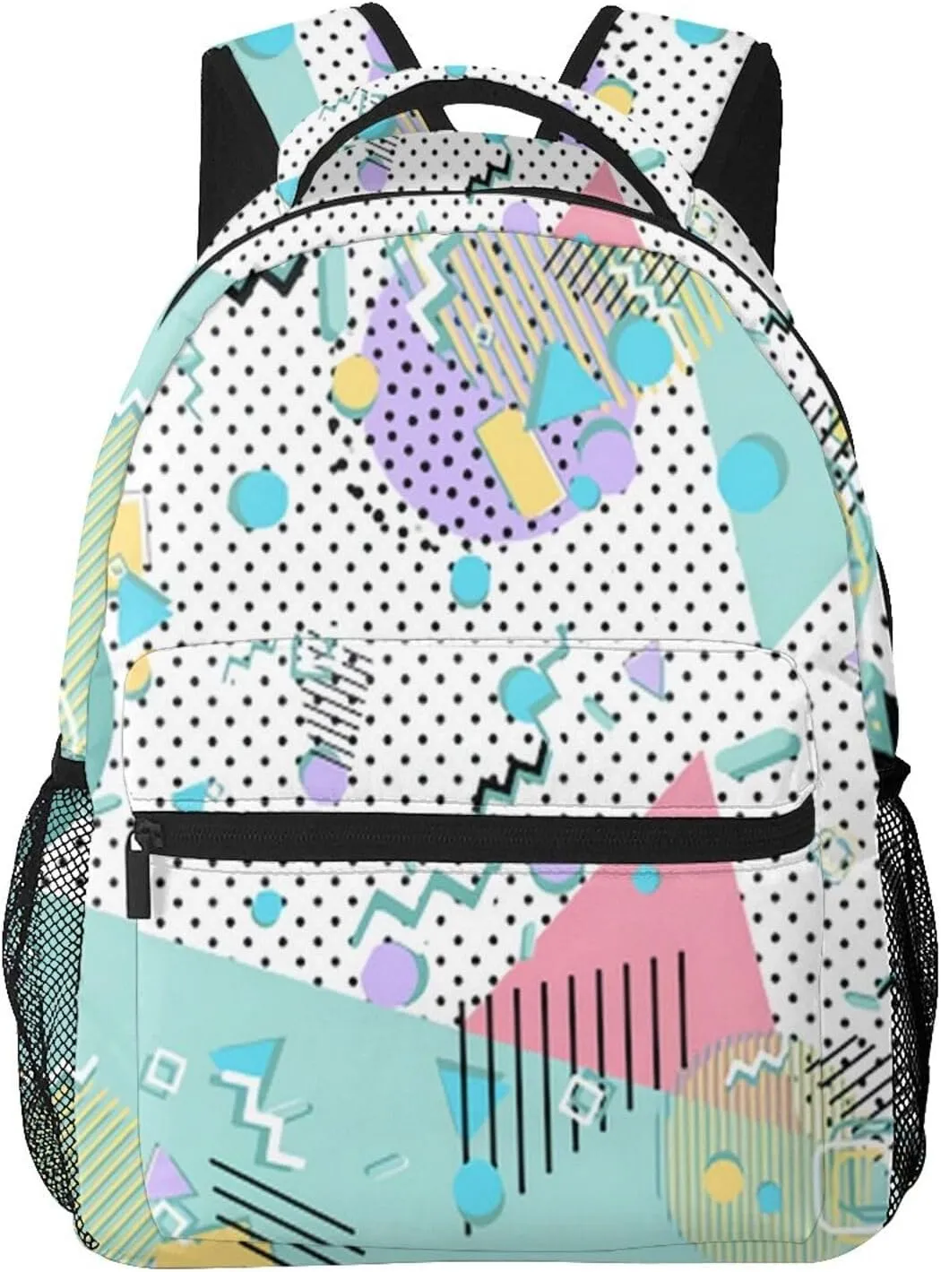 Retro 80s 90s Backpack,Cute Bookbags Laptop Bag Shoulder Bags Travel Hiking Camping Daypack for Men Women