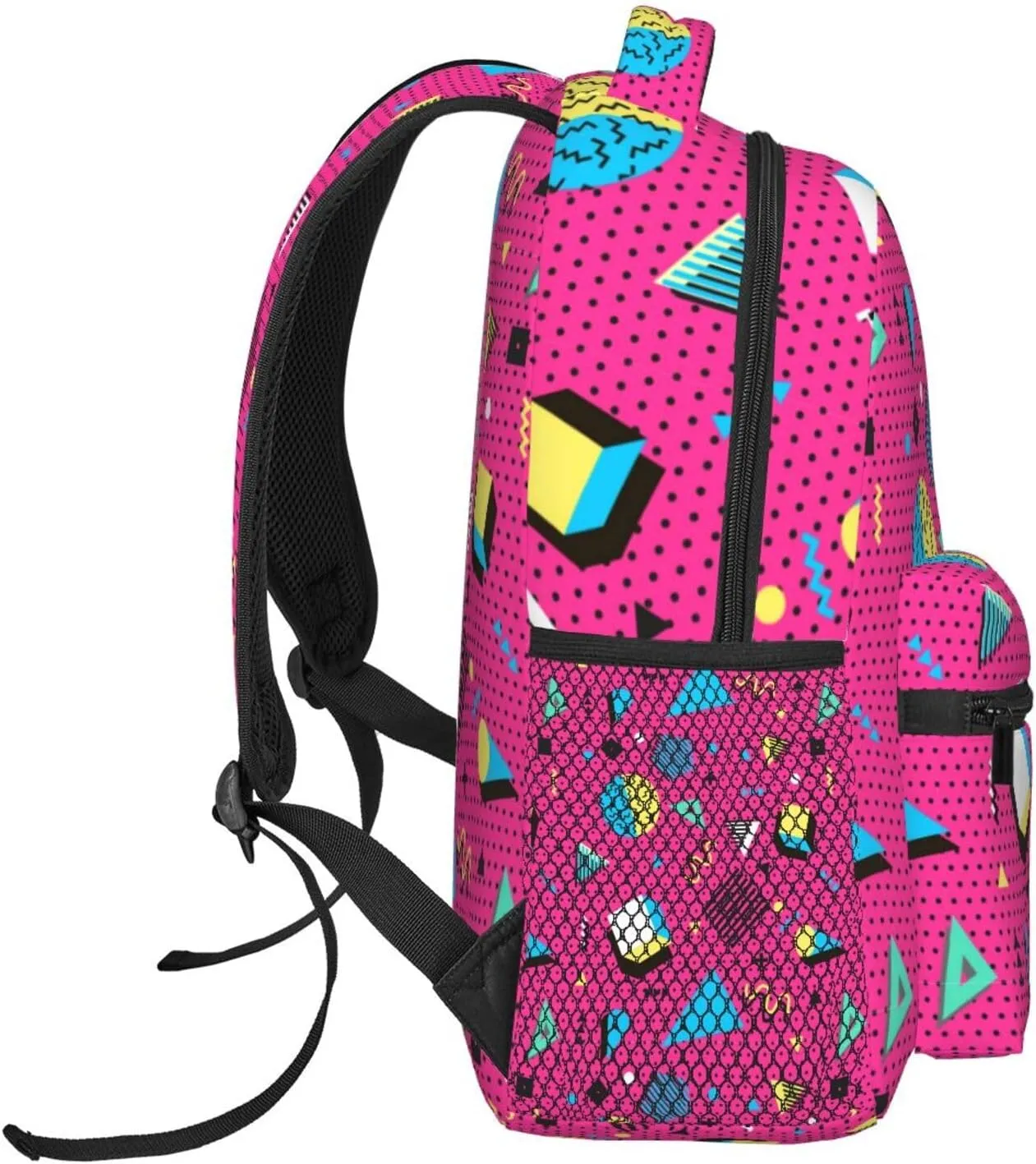 Retro 80s 90s Backpack,Cute Bookbags Laptop Bag Shoulder Bags Travel Hiking Camping Daypack for Men Women