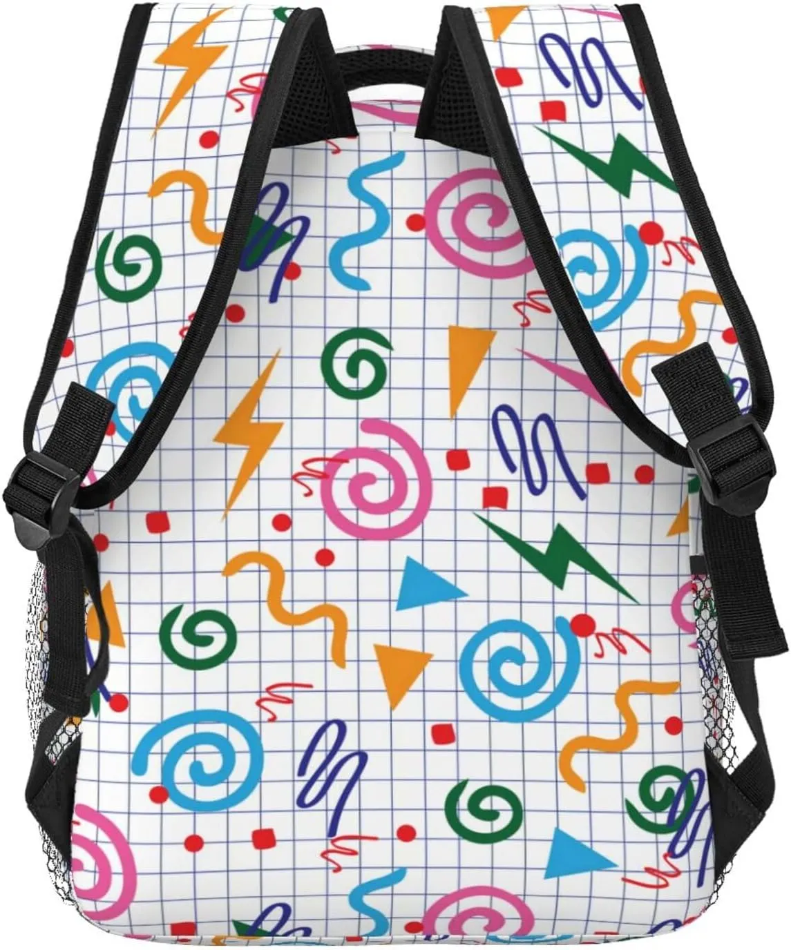 Retro 80s 90s Backpack,Cute Bookbags Laptop Bag Shoulder Bags Travel Hiking Camping Daypack for Men Women