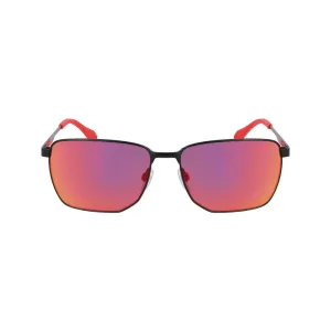 Retro Metal Square Sunglasses - Black
