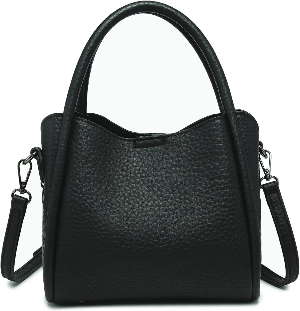 Ruby Handbags and Purses Vegan Leather Shaped Top Handle Satchel Ladies Shoulder Tote Bag Hobo Purse for Women