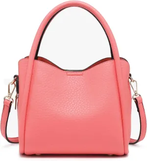 Ruby Handbags and Purses Vegan Leather Shaped Top Handle Satchel Ladies Shoulder Tote Bag Hobo Purse for Women