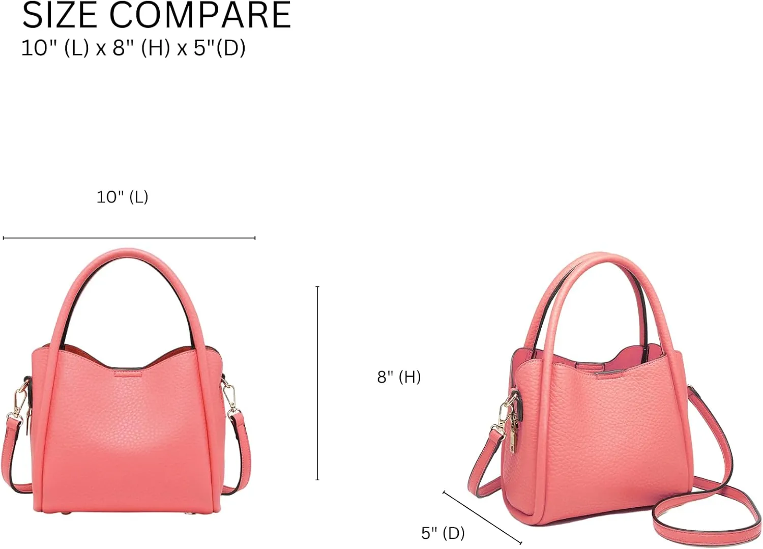 Ruby Handbags and Purses Vegan Leather Shaped Top Handle Satchel Ladies Shoulder Tote Bag Hobo Purse for Women