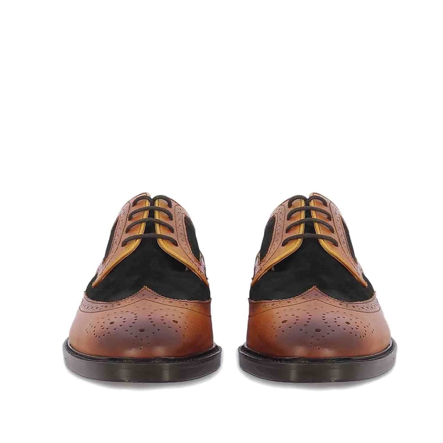 Saint Bernard  Tan Leather Lace Up Brogue