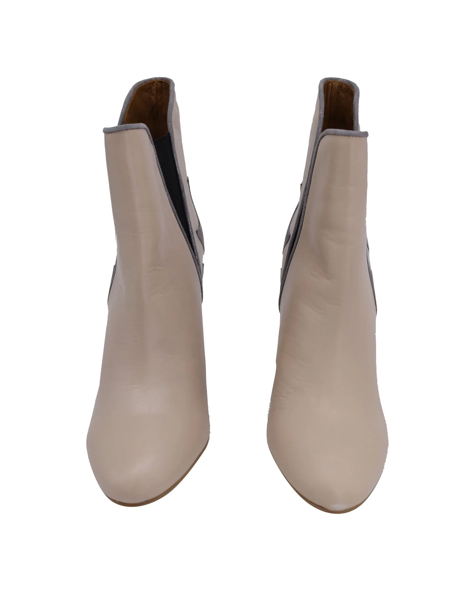 See by Chloe Cowboy Boots in Beige Leather
