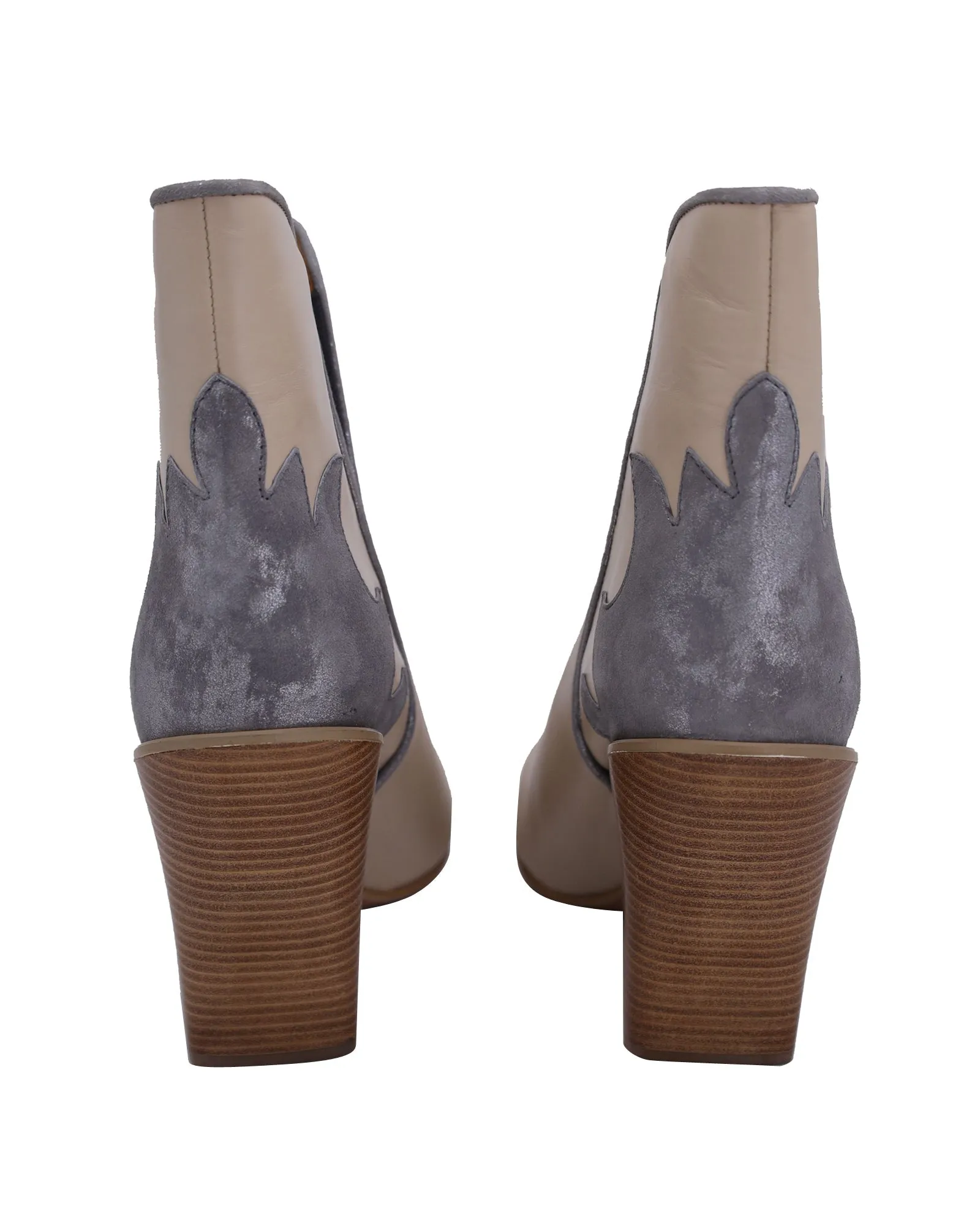 See by Chloe Cowboy Boots in Beige Leather