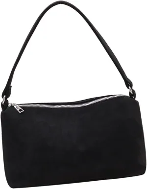 Shoulder HandbagVintage Women's Shoulder Bag Large Capacity PU Leather Trendy Shopping Bags Solid Color Underarm Purse Handbag