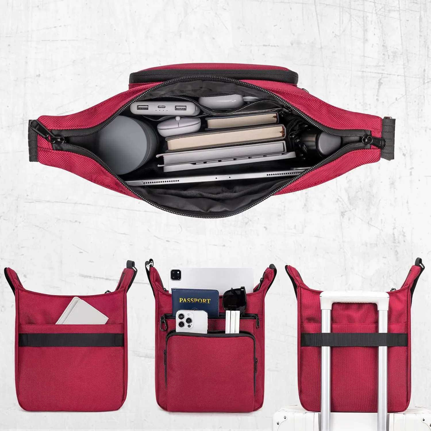 Sling Backpack Anti theft Crossbody Shoulder Bag for Men and Women Travel Work