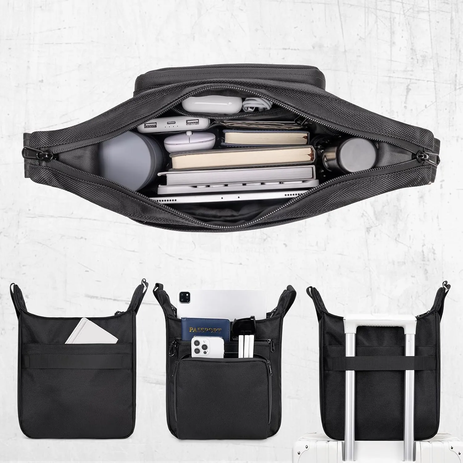Sling Backpack Anti theft Crossbody Shoulder Bag for Men and Women Travel Work