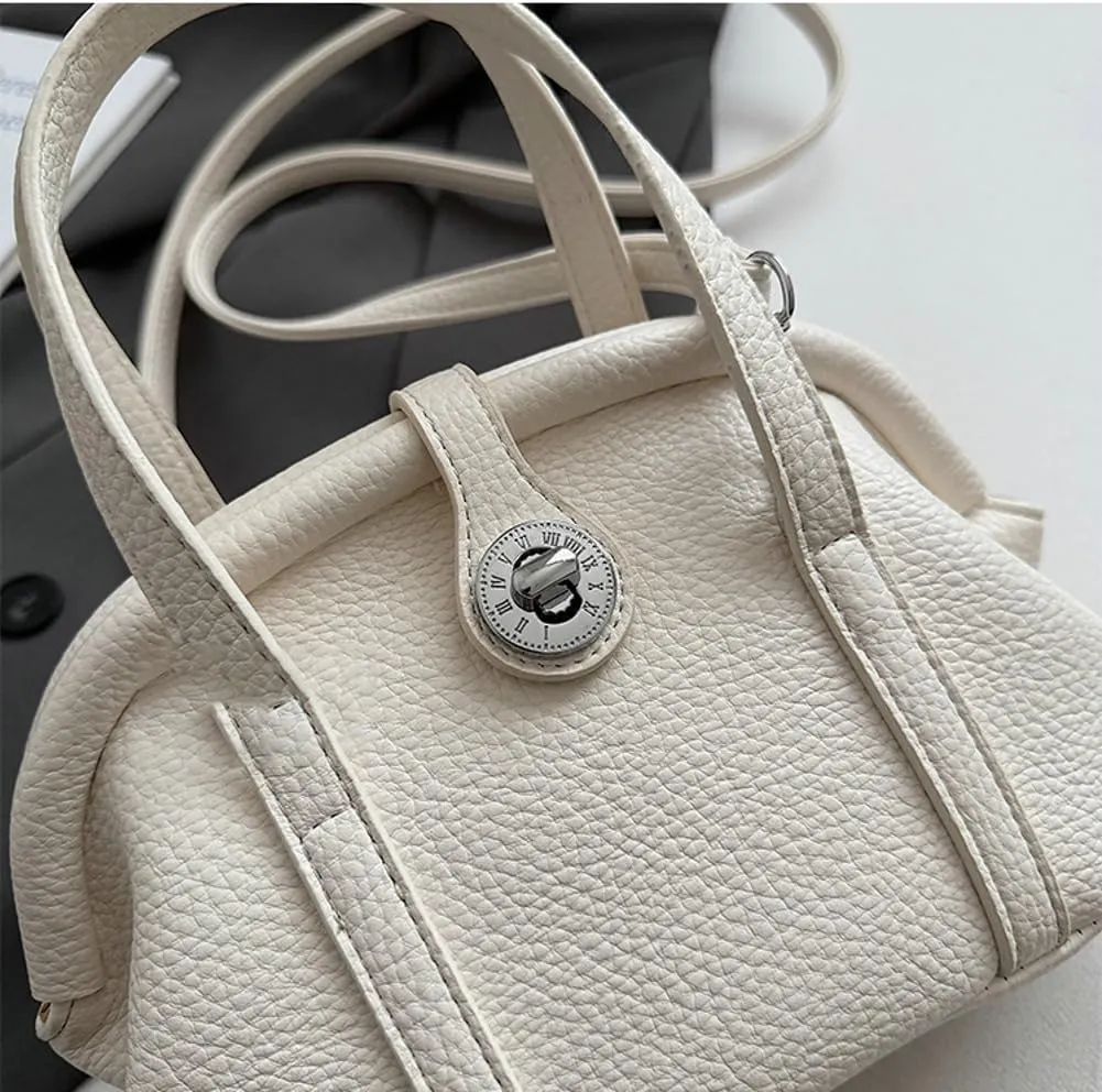 Slouchy PU Leather Crescent Hobo Bags Women Trendy Crossbody Purse Satchels Shoulder Bag Top-handle Tote Handbag 2025