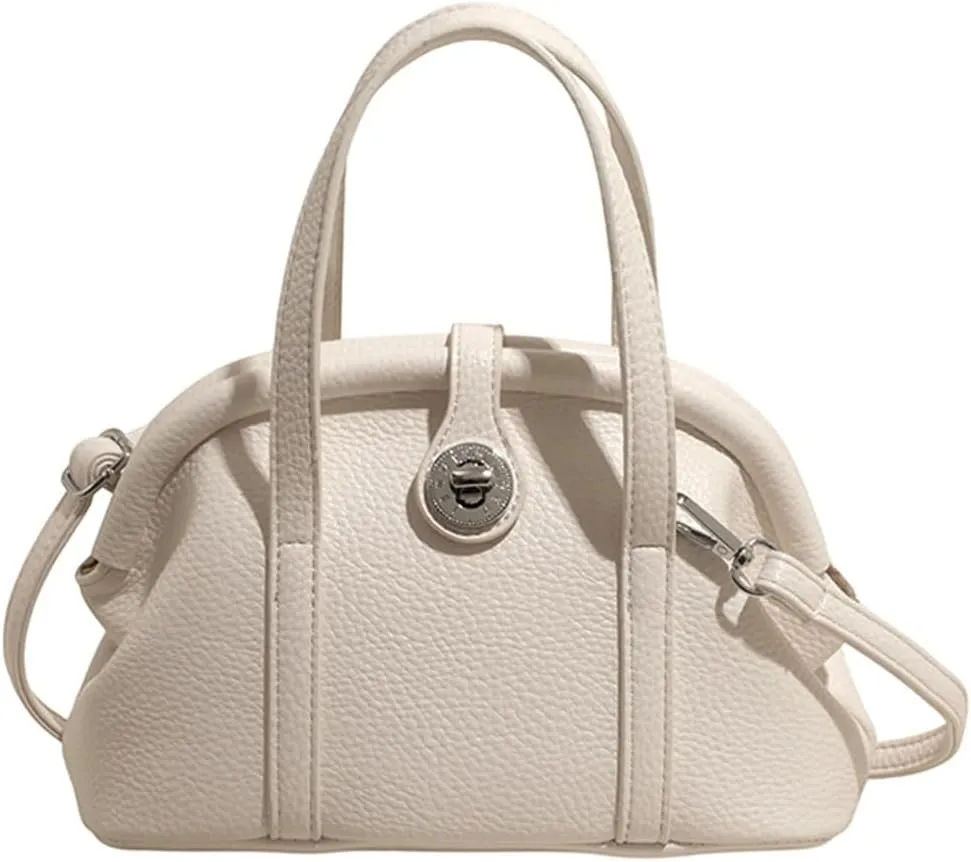 Slouchy PU Leather Crescent Hobo Bags Women Trendy Crossbody Purse Satchels Shoulder Bag Top-handle Tote Handbag 2025