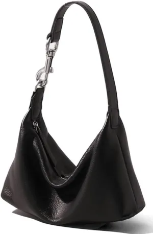Slouchy PU Leather Crescent Hobo Bags Women Underarm Crossbody Purse Satchels Shoulder Bag Trendy Tote Handbag 2025